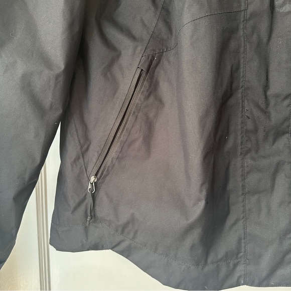 North Face Jacket Womens M Medium Black Hyvent Outdoor Hooded Zip Up Pockets - Picture 4 of 16